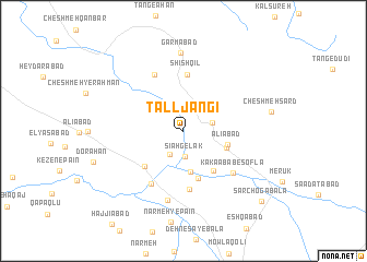 map of Tall Jangī