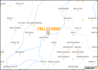 map of Tall Kchoûr