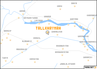 map of Tall Khaymah