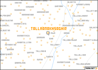 map of Tall Manakh Şaghīr