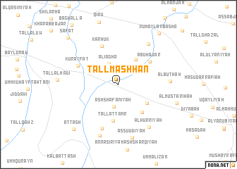 map of Tall Mashḩan