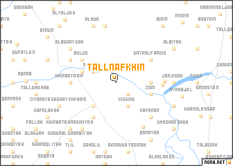 map of Tall Nafkhīn