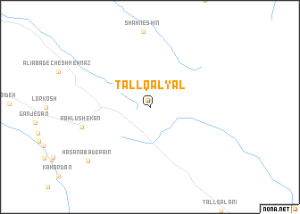 map of Tall Qalyāl