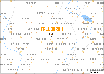 map of Tall Qarāḩ