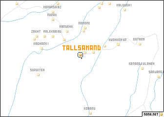 map of Tall Samand