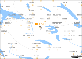 map of Tallsebo