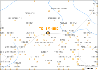 map of Tall Sha‘īr