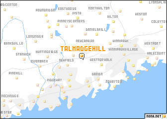 map of Talmadge Hill