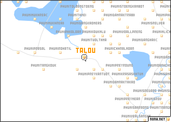 map of Ta Loŭ
