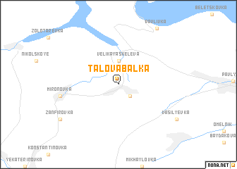 map of Talova Balka
