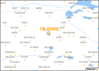 map of Talozhno
