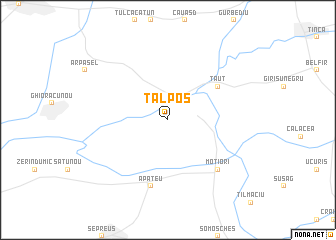 map of Talpoş