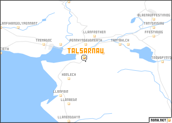 map of Talsarnau