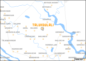 map of Tāluk Dulāli