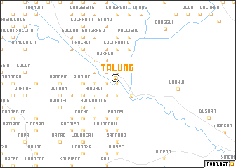 map of Tà Lùng