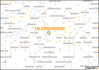 map of Talwandi Arāiān