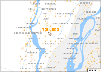 map of Talwāra