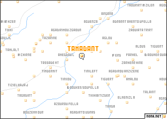 map of Tamadant