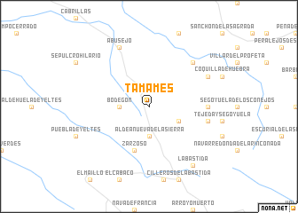 map of Tamames