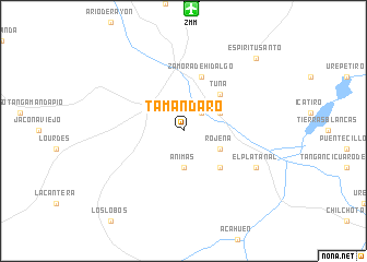 map of Tamándaro