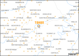 map of Tamán