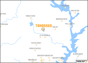 map of Tamassee