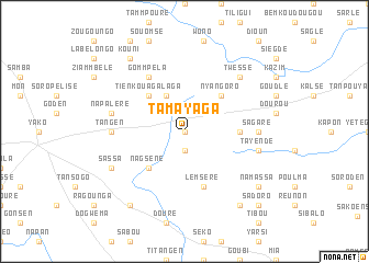 map of Tamayaga