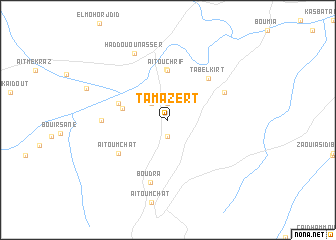 map of Tamazert