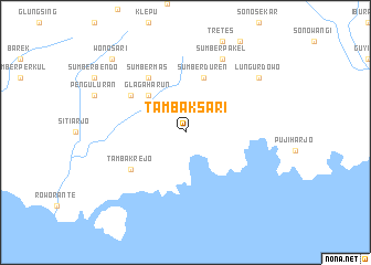 map of Tambaksari