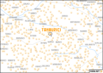 map of Tamburići