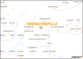 map of Tamenout nʼOufella