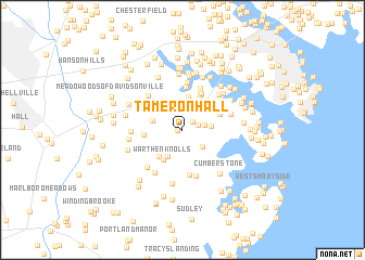 map of Tameron Hall