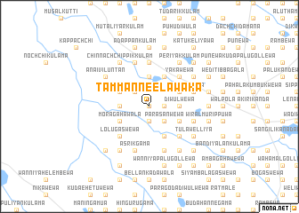map of Tammanne Elawaka