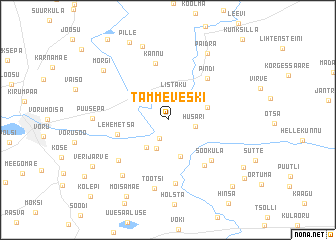 map of Tammeveski