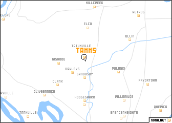map of Tamms