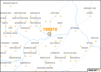 map of Tamoté