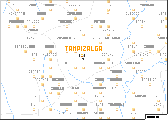 map of Tampizalga