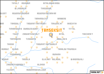 map of Tamseksit