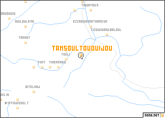 map of Tamsoult Ou Ouijou