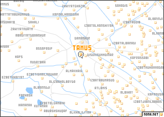 map of Ţāmūs