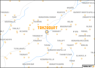 map of Tamzaourt