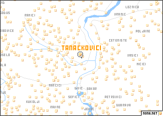 map of Tanackovići