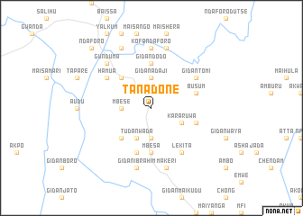 map of Tanadone