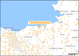 map of Tanahmerdika