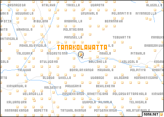 map of Tanakolawatta