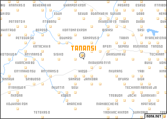 map of Tanansi