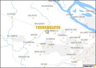 map of Tanasbourne