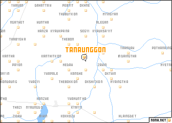 map of Tanaunggon