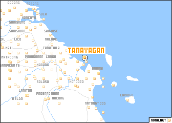 map of Tanayagan