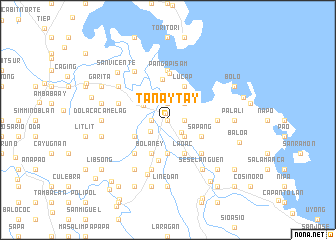 map of Tanaytay